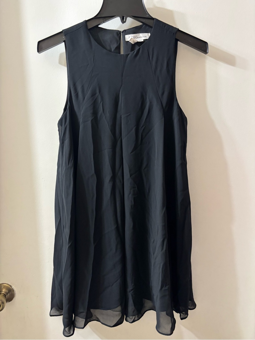 BCBGeneration Black Sleeveless Mini Dress